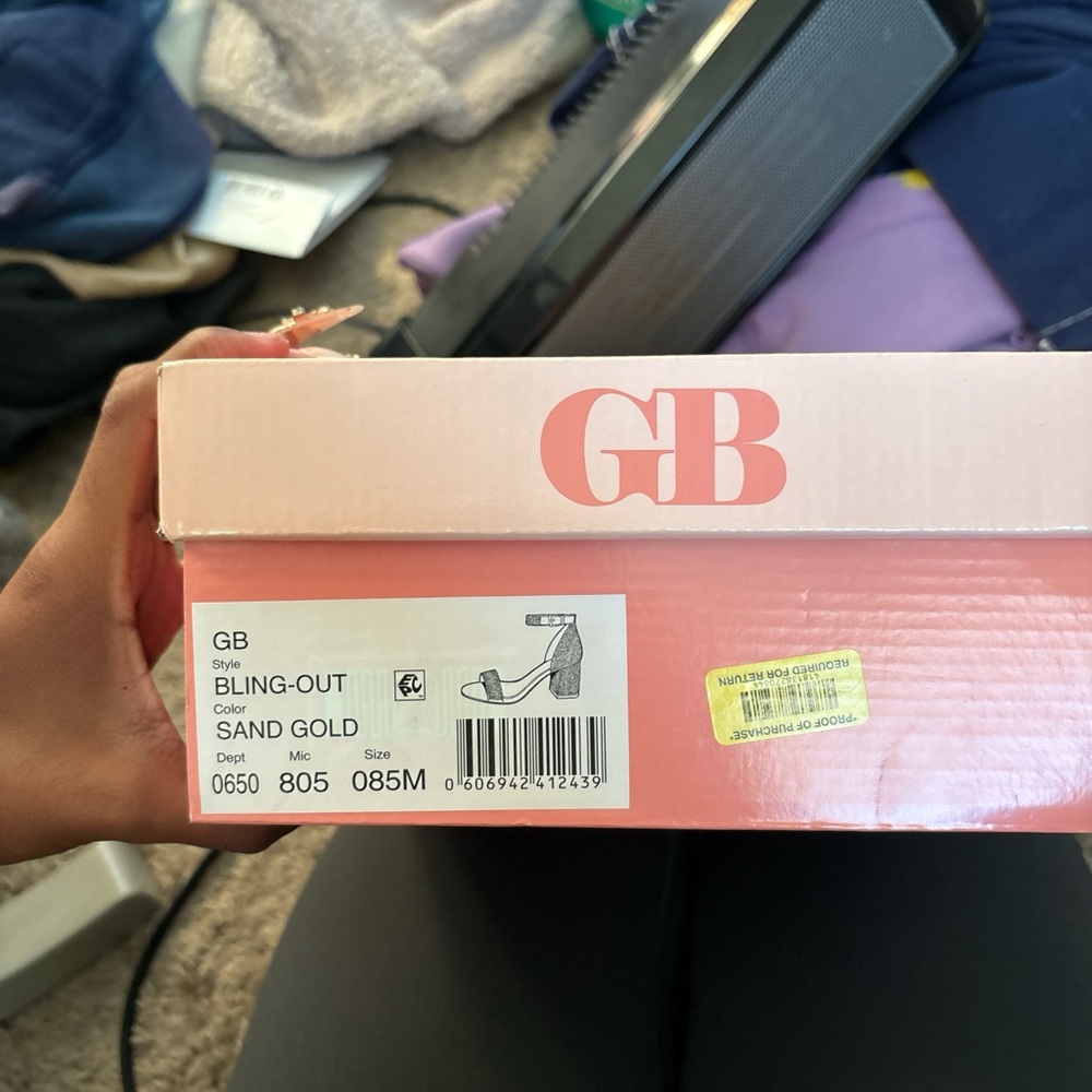GB Girls Sand Gold Heels